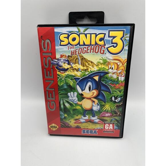 Sonic the Hedgehog 3 (Sega Genesis, 1994) Authentic With Box Tested & Works